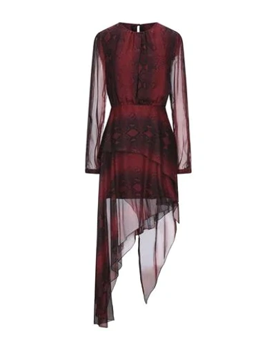 Shop Amiri Knee-length Dresses In Maroon