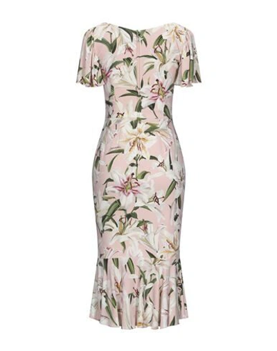 Dolce & Gabbana Midi Dresses In Pink