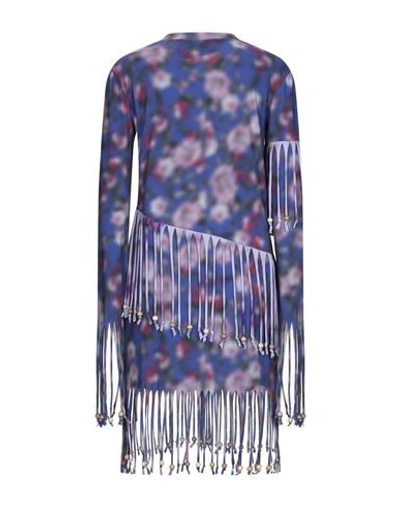 Shop Frankie Morello Woman Midi Dress Purple Size M Cotton, Elastane