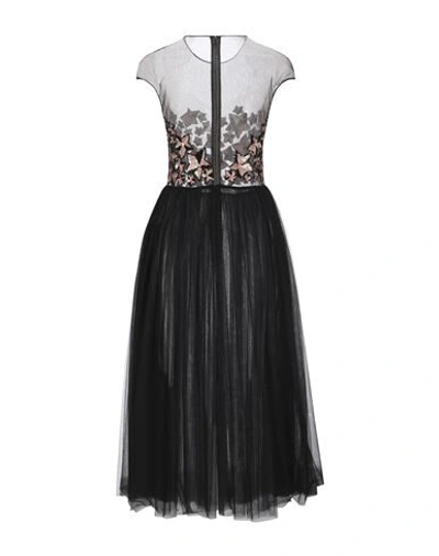 Elisabetta Franchi Midi Dresses In Black