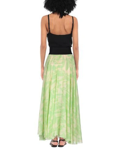 Shop Liviana Conti Long Skirts In Green