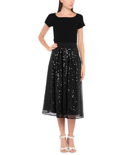 Msgm Midi Skirts In Black