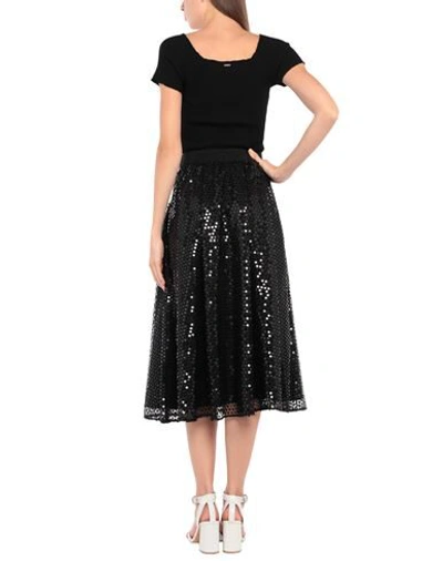 Msgm Midi Skirts In Black