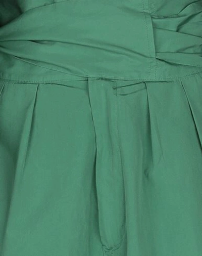 Shop Mauro Grifoni Grifoni Woman Shorts & Bermuda Shorts Green Size 2 Cotton