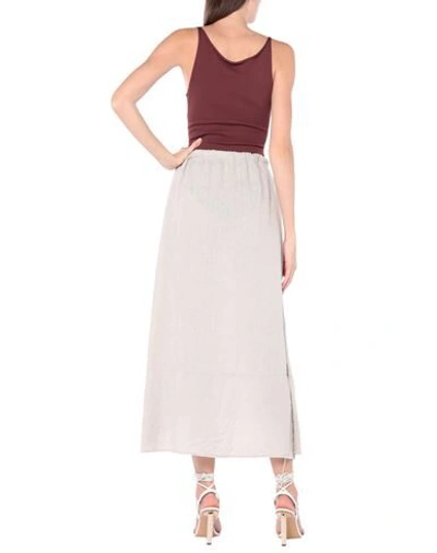 Shop Crossley Woman Midi Skirt Beige Size M Linen