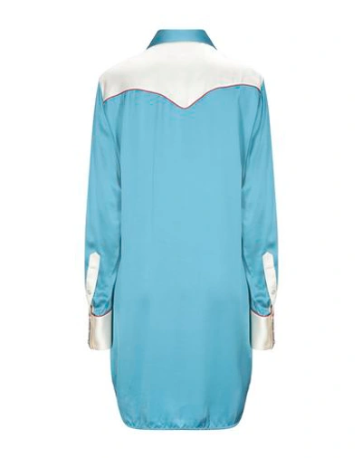 Shop Golden Goose Shirts In Turquoise