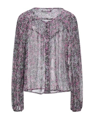 Shop Isabel Marant Woman Shirt Mauve Size 8 Silk In Purple