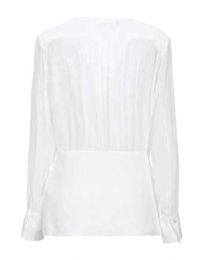 Shop Atos Lombardini Woman Shirt White Size 4 Acetate, Silk