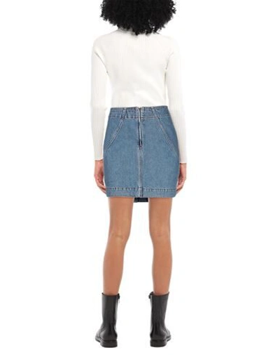 Shop Philosophy Di Lorenzo Serafini Woman Denim Skirt Blue Size 6 Cotton