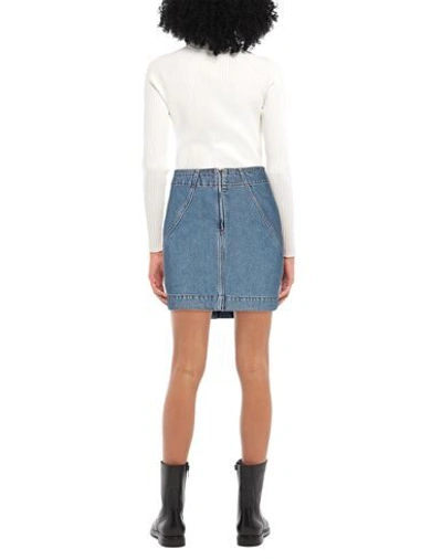 Philosophy Di Lorenzo Serafini High-rise Denim Miniskirt In Blue