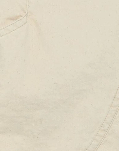 Shop Isabel Marant Woman Denim Skirt Beige Size 10 Cotton