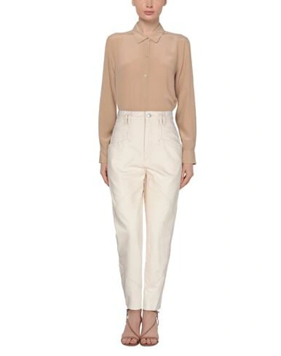 Shop Isabel Marant Jeans In Ivory