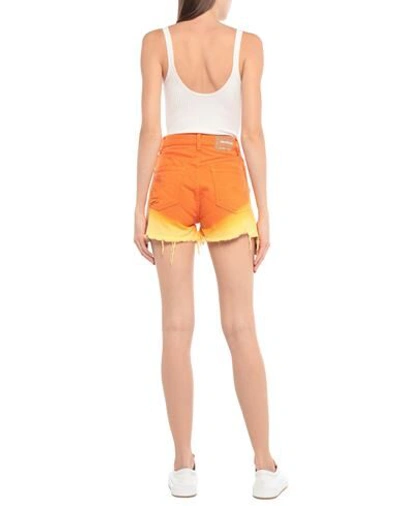 Denimist Denim Shorts In Orange