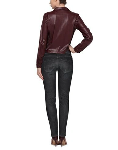 Shop Dondup Woman Jeans Black Size 24 Cotton, Elastomultiester, Elastane