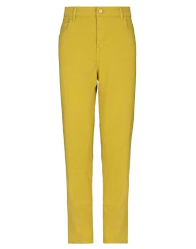 Manila Grace Denim Pants In Green