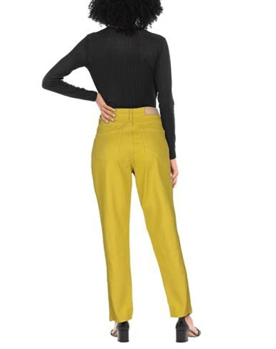 Manila Grace Denim Pants In Green