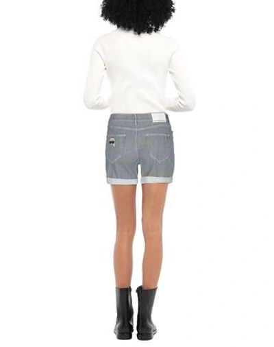 Shop Karl Lagerfeld Woman Denim Shorts Blue Size 26 Cotton, Elastane