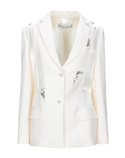 Shop Jw Anderson Suit Jackets In Ivory