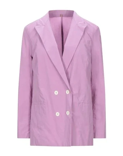 Shop Ottod'ame Woman Blazer Pink Size 4 Cotton