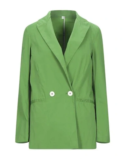 Shop Ottod'ame Woman Blazer Light Green Size 6 Cotton