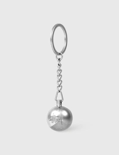 Stussy Metal 8 Ball Keychain In Silver | ModeSens