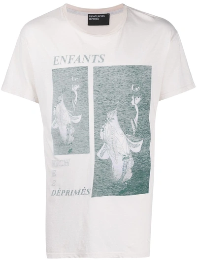 Shop Enfants Riches Deprimes Geisha Print T-shirt In Neutrals