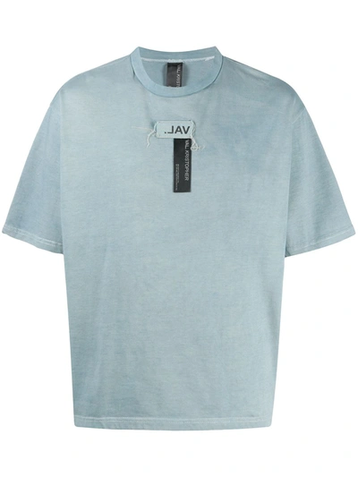 Shop Val Kristopher Logo-patch Oversized T-shirt In Blue