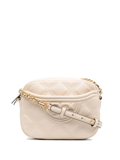 Shop Tory Burch Fleming Soft Crossbody Bag In Neutrals