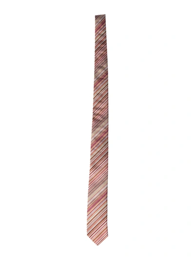 Shop Paul Smith Silk Tie In Multicolor