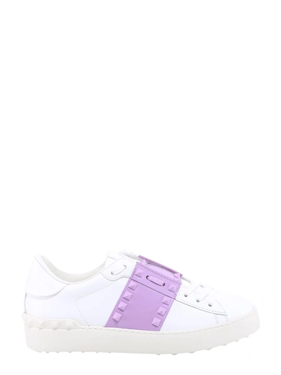 Shop Valentino Rockstud Untitled Sneakers In Purple