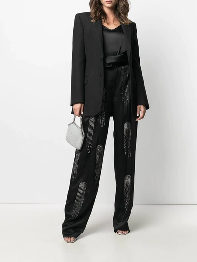Shop Stella Mccartney Londyn Hotfix Trousers In Black