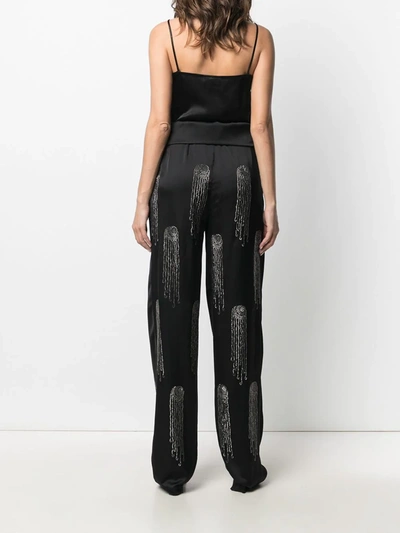 Shop Stella Mccartney Londyn Hotfix Trousers In Black