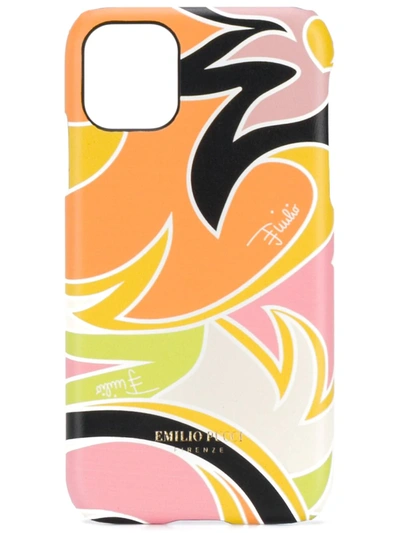 Shop Emilio Pucci Quirimbas Print Iphone 11 Case In Orange