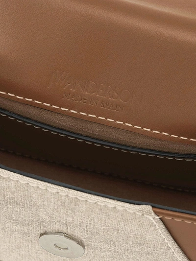 Shop Jw Anderson Webbing Nano Anchor Crossbody Bag In Neutrals