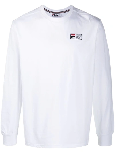 Shop Fila Vesuvius Long-sleeve T-shirt In White