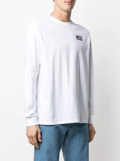 Shop Fila Vesuvius Long-sleeve T-shirt In White