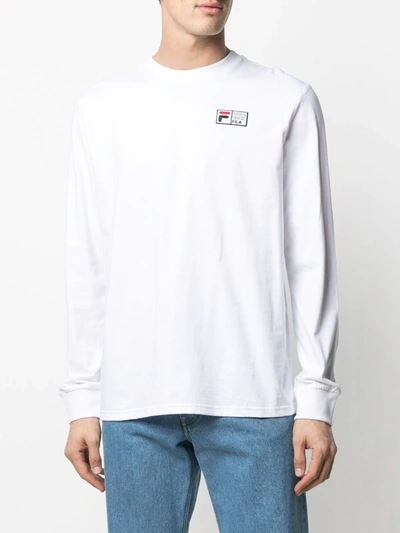 Shop Fila Vesuvius Long-sleeve T-shirt In White