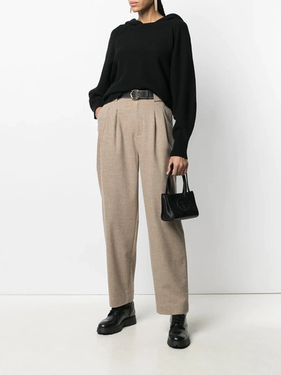 Ba&sh Hooded Wool-knit Jumper In Black