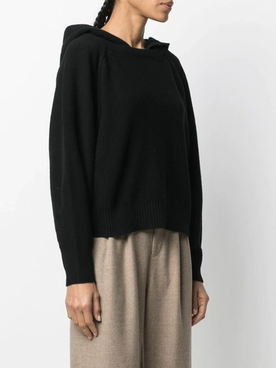 Shop Ba&sh Hooded Wool-knit Jumper In Black