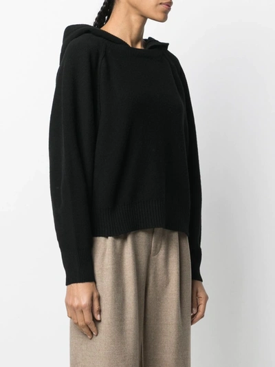 Ba&sh Hooded Wool-knit Jumper In Black
