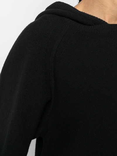 Shop Ba&sh Hooded Wool-knit Jumper In Black