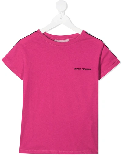 Shop Chiara Ferragni Logo Print Short-sleeved T-shirt In Pink