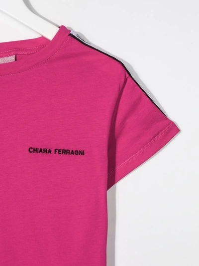 Shop Chiara Ferragni Logo Print Short-sleeved T-shirt In Pink