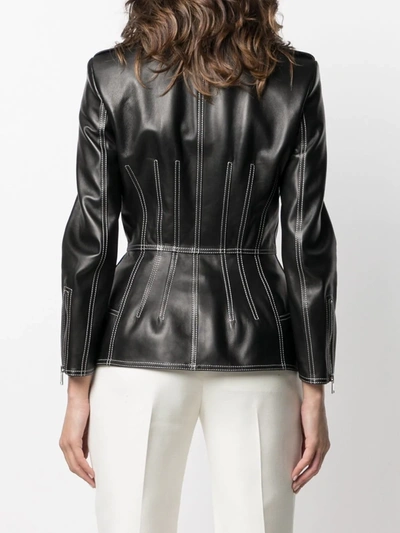 Shop Alexander Mcqueen Biker Jacket In Black