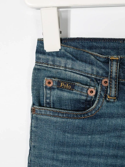 Shop Ralph Lauren Mid-rise Straight Jeans In Blue