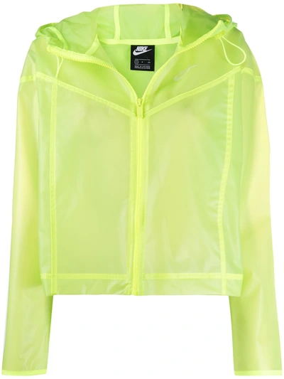 Shop Nike Windrunner Transparent Jacket In Yellow