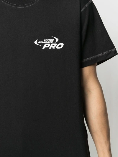 Shop United Standard Pro-print Cotton T-shirt In Black