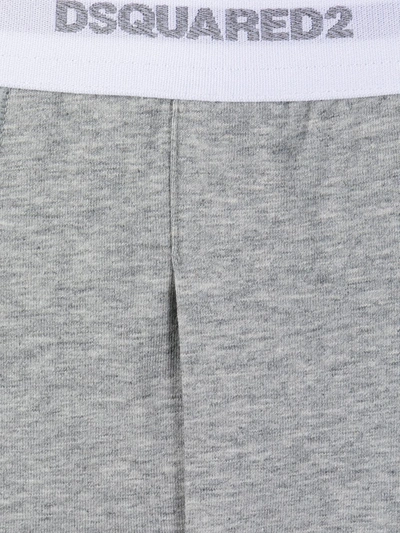 Shop Dsquared2 Logo-waistband Long Johns In Grey