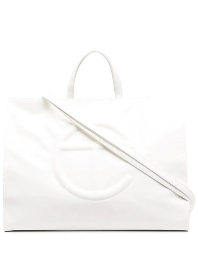 Shop Telfar Large Shopping Bag In White