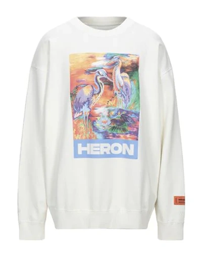 Shop Heron Preston Sweatshirts In Ivory